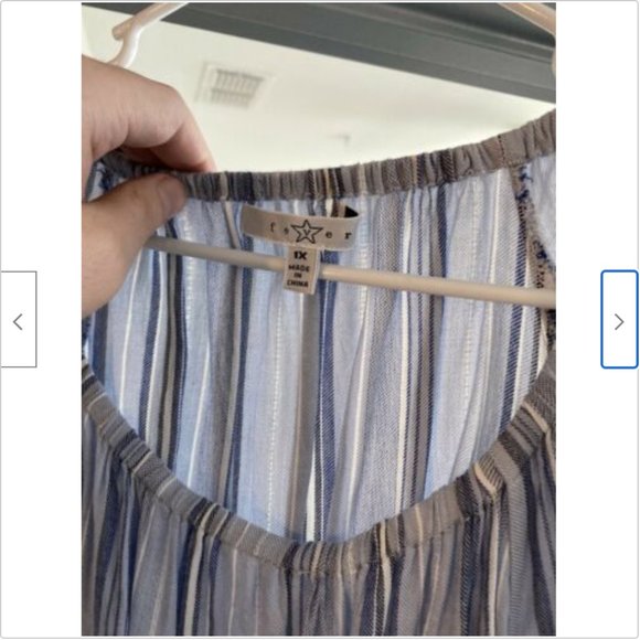 Fever Striped Top - Navy/White - Picture 2 of 3